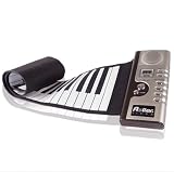 Roll Up Piano - Digital & Portable 61 Keys Roll-Up Piano Electronic MIDI Keyboard with 16 MIDI Output Channels Design