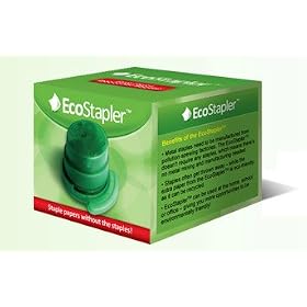 EcoStapler Eco-friendly Green No-staple Stapler (2 pk)