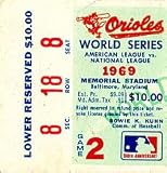 Orioles World Series 1969 Game 2 Sec.8 Row.18 Seat.8 Baseball Ticket Stubs - MLB Baseball Tickets