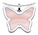 Kit Heath Sterling Silver 90F8Ps Womens Pink Shell Pendant + Chain