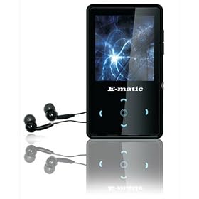 Ematic 4GB MP3 Video Player with 2.0-Inch Screen, Touch Pad, FM Radio and Recording