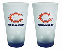 Chicago Bears Frosted Pint Glass (16-Ounce, Set of 2)