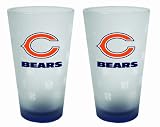 Chicago Bears Frosted Pint Glass (16-Ounce, Set of 2)