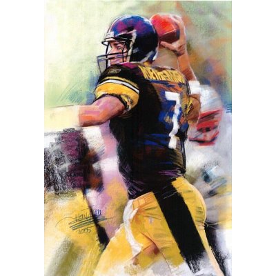 Ben Roethlisberger Steelers Super Bowl XL NFL POSTER - 13x19