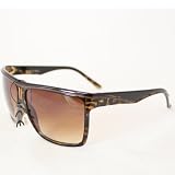 HOTLOVE Premium Quality Plastic Sunglasses UV400 Lens Technology - P1908 (Leopard Frame Black Top) GaGa Style Fashion Sunglasses + Gradient Lens - Trendy Unisex Styles
