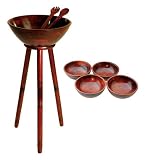 Mountainwoods Mahogany Salad Bowl Set 8-pc.