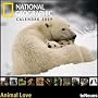 2009 National Geographic Animal Love Grid Calendar