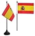 Drapeau de table Espagne avec blason, mini drapeau - 10 x 15 cm