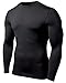 TSLA Men's Thermal Wintergear Compression Baselayer Long Sleeve Top Version17, Wintergear Basic(r21) - Black, Medium