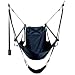 Outdoor Living : Green Eggs and Hammocks Con2our Dual-Point Hammock Chair with Adjustable Footrest, Armrests, Pillow, and Drink Holder, Black