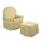 Sienna Upholstered Glider Rocker - Sage Green