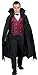 Mens Adult Long Black Velvet Cape Goth Party Dracula Outfit Vampire Costume
