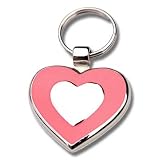 Pet ID Tag - Heart Shape - Custom engraved cat and dog tags. Jewelry that ensures pet safety. Available in 10 colors and 2 sizes.