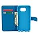 S6 Case, Galaxy S6 Wallet Case, Tradekmk(TM) Brand New Special Slim PU Leather Wallet Stand Protector Case Cover[Colored Drawing Pattern] For Samsung Galaxy S6 [+Stylus+Screen Protector+Cleaning Cloth]-(Series-RF)