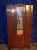 Art Deco Mahogany Wardrobe Cabinet, #br23