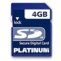 Platinum - Tarjeta de memoria SD de 4 GB