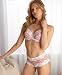 How To Measure Bra Sizes : Lunaire "Barbados" Mesh Lacy Demi Bra & Boy-Short