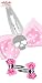 Sports : Haarspange Black Skull Dot Bow