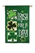 Irish for a Day Regular Size Applique Flag