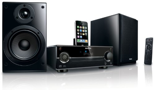 Philips DCM 713 Kompaktanlage (CD-Player, UKW-Tuner, Apple iPod-Dock)