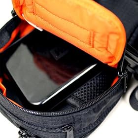 Sony NV-U83 Portable GPS Automobile Navigator Durable Cross Body Messenger Bag with Multi Pockets - Black