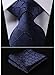 SetSense Men's Plaid Jacquard Woven Tie Necktie Set