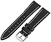 Hadley-Roma Men's 22mm Leather Watch Strap, Color:Black (Model: MSM894RA-220)