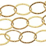 14K Gold-Filled Xxl Hammered Cable Chain 13.5mm By The Foot