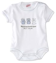 Sanetta 320885 Body halbarm mit Motiv "Nachtschw&auml;rmer" Feinripp, Farbe weiss 10