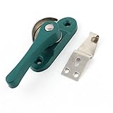 uxcell　クレセントサッシロック ウィンドウロック　金属素材　10.5x 3 x 3cm　シルバートーン　ブラック