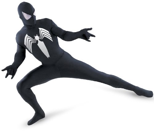  Supreme Edition Black Adult Spiderman Costume - Official Superhero Costume