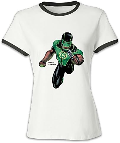 DINGZHITIXU Women's Green Lantern Creative T-shirt