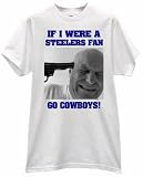 COWBOYS FAN GUN TO THE HEAD STEELERS FOOTBALL T SHIRT jersey