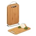 Zeller 25264 Brettchenst�nder, 5-teilig, Bamboo/Chrom / 15 x 6,5 x 30