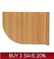 Curved Right End Oak Worktop