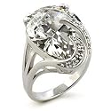 ISADY - Anaelle - Bague femme - T50 solitaire cabochon - Oxyde de zirconium imitation diamant