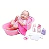 la newborn 13 all vinyl baby doll with diaper bag gift set