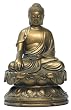 Chinese Buddha, Earth touching pose, 4.5"H