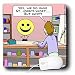 Londons Times Funny Medicine Cartoons - Smiley Face Buys St. John s Wort - Mouse Pads