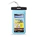 DandyCase Blue Waterproof Case for Apple iPhone 5, Galaxy S4, HTC One, iPod Touch 5 - Also fits other Large Smartphones up to 5.3