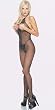 Crotchless & Open Bust Fishnet Halter Bodystocking