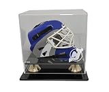 New Jersey Devils Hockey Mini Helmet Display Case, Horizontal View