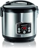 Hamilton Beach Digital Simplicity 7 Cups uncooked resulting in 14 Cups Cooked Rice Cooker and Steamer, (37549)