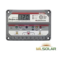 MorningStar ProStar PS-30M PWM Solar Battery Charge Controller, 30 Amp 12/24 Volts