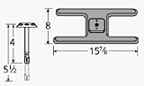 Burner Asmby, H Sgl, Ci, 15.875 X 8; Chb, Pk, Roper