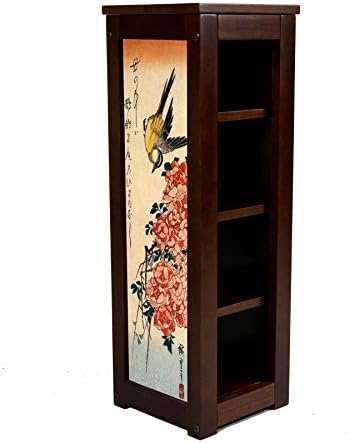 Hiroshige pedestal stand with Blue bird on Plum Tree