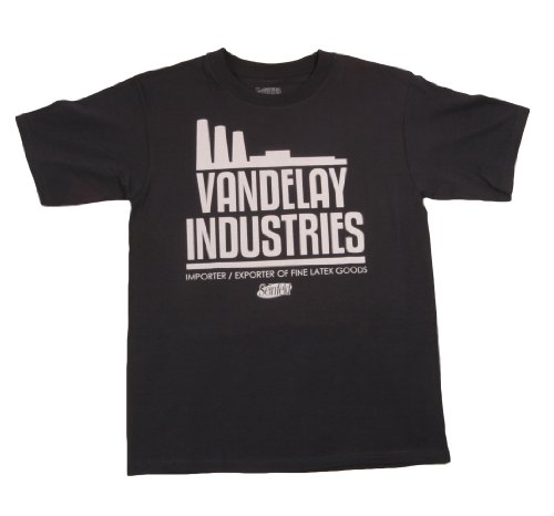 Seinfeld Vandelay Industries T-Shirt, Navy Blue, M