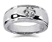 0.25 CTW Men's Diamond Ring in Platinum