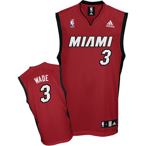 Dwayne Wade Miami Heat Black Youth Replica Adidas NBA Jersey