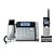 RCA ViSys 25450RE3 4-Line Corded Base Full Duplex Speakerphone Expandable to 16 Handsets (Black/Silver)